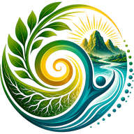 Vital Healthy botanical spiral logo
